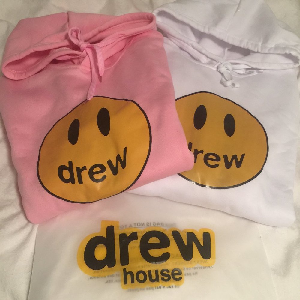 "drew" Happy Face Sweatshirt drew house Bieber inspired